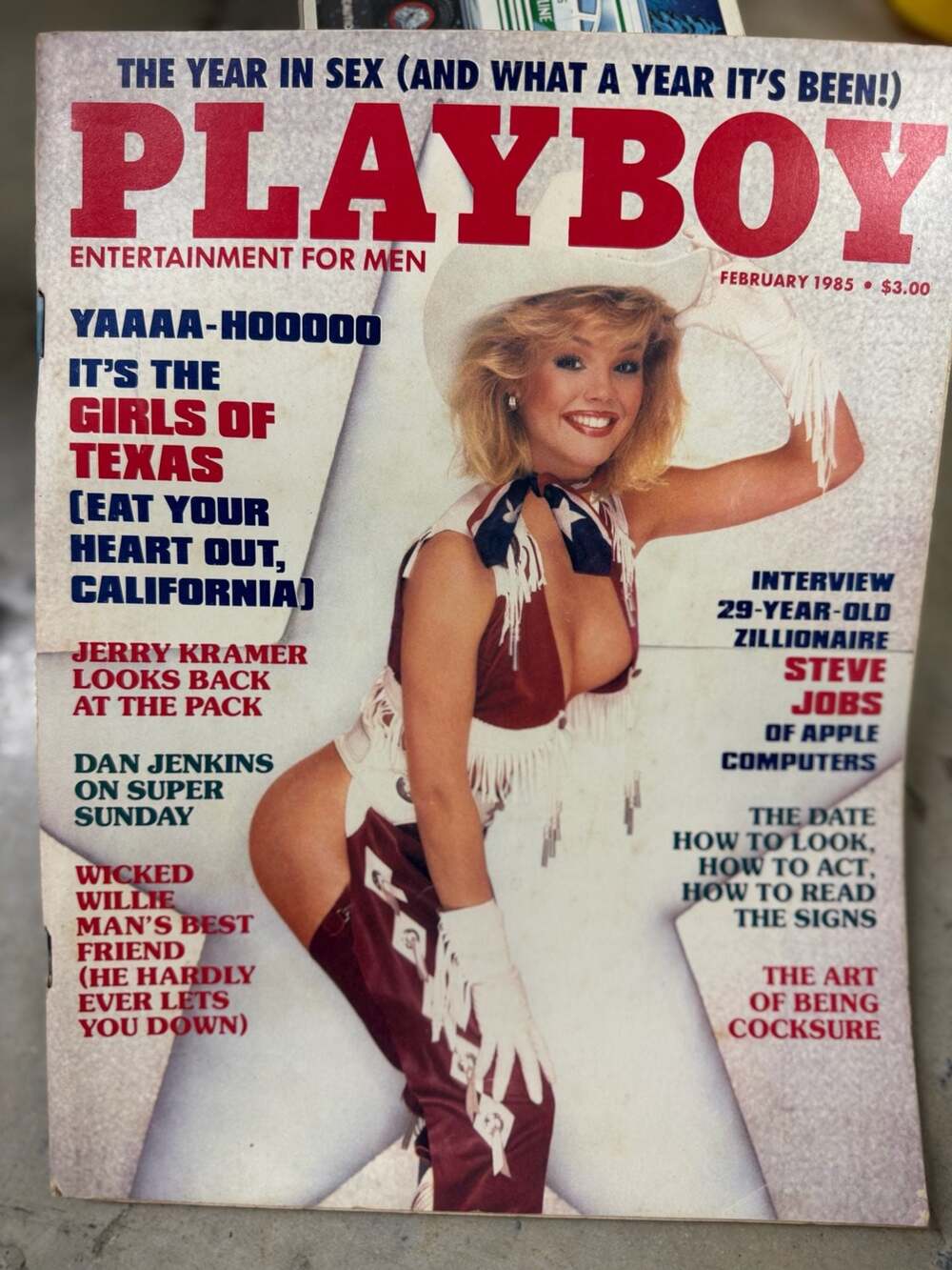 Playboy Magazine February 1985 Steve Jobs Apple Interview Girls of Texas